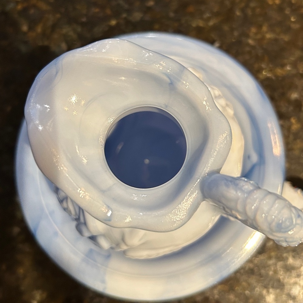 Avon Victoriana Vintage May 1978 Blue Pitcher and Bowl Set - Picture 5 of 5